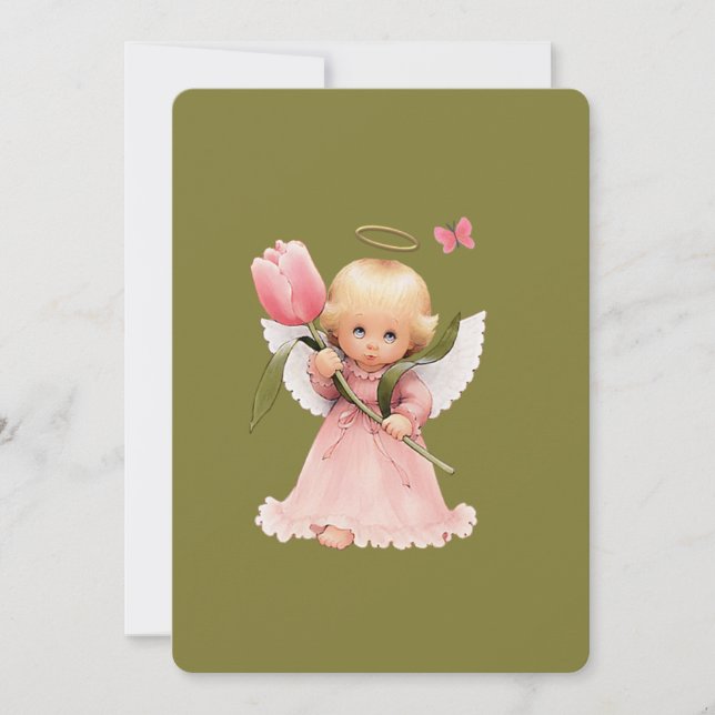 angel child thank you card (Front)