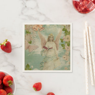 Angel Christmas Bells  Napkin