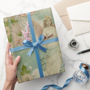 Angel Christmas Bells  Wrapping Paper