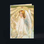 Angel Christmas Card<br><div class="desc">Make your Holidays special with a vintage Christmas Card. Vintage Christmas Cards from an era gone by,  lovingly restored.</div>