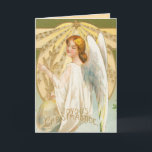 Angel Christmas Card<br><div class="desc">Make your Holidays special with a vintage Christmas Card. Vintage Christmas Cards from an era gone by,  lovingly restored.</div>