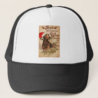 Angel Christmas Dachshunds Trucker Hat