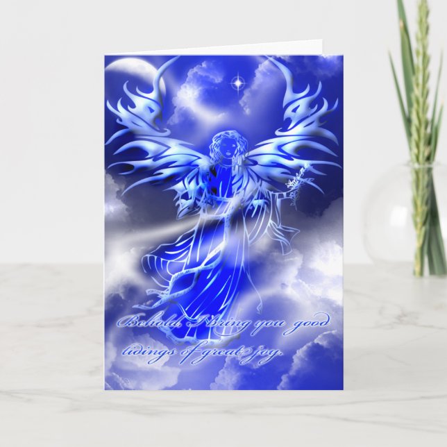 Angel Christmas Greeting Card (Front)