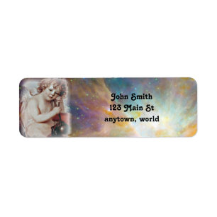 Angel Christmas Holiday address labels
