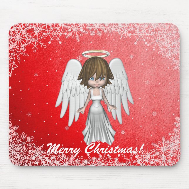Angel Christmas Mousepad (Front)