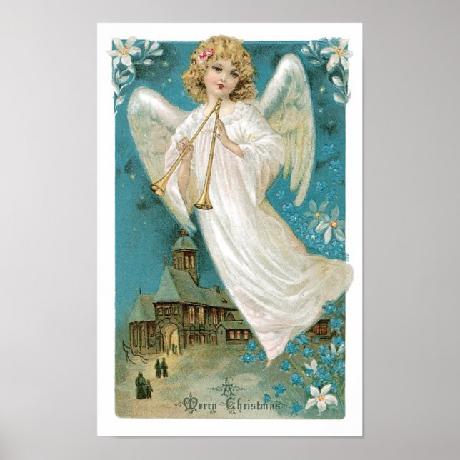Angel Christmas Poster (Front)