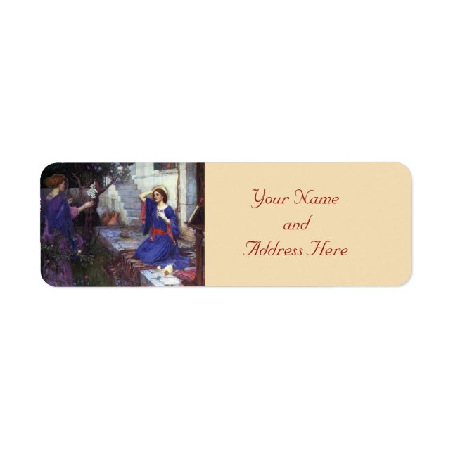 Angel Christmas Return Address Labels (Front)