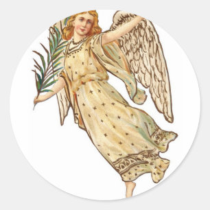 Angel Classic Round Sticker