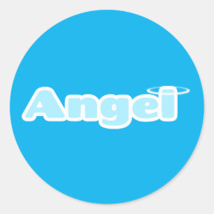 Angel Classic Round Sticker