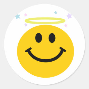 Angel Classic Round Sticker