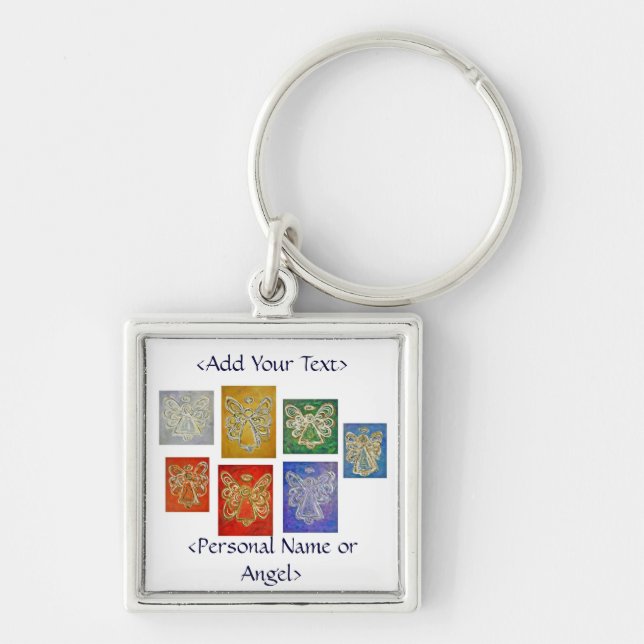 Angel Colour Series Keychain Customised Message (Front)