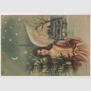 Angel Comes to Town With Christmas Tree Tissue Paper