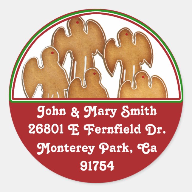 Angel Cookie Choir Classic Round Sticker (Front)