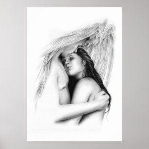 Angel Couple Soulmate Love Poster