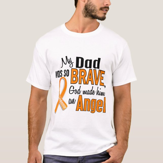 Angel Dad Leukaemia T-Shirt (Front)