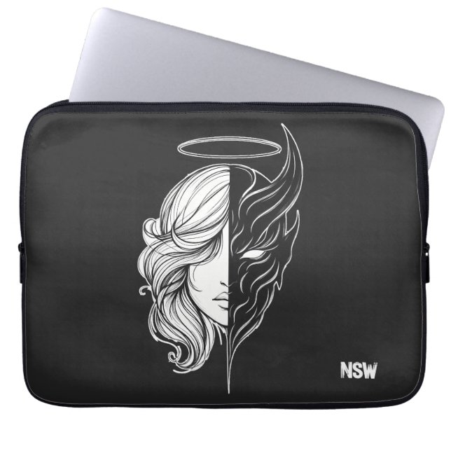 Angel Demon Laptop Sleeve (Front)