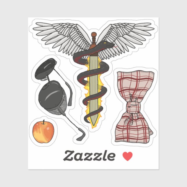 Angel/Demon stickers (Sheet)