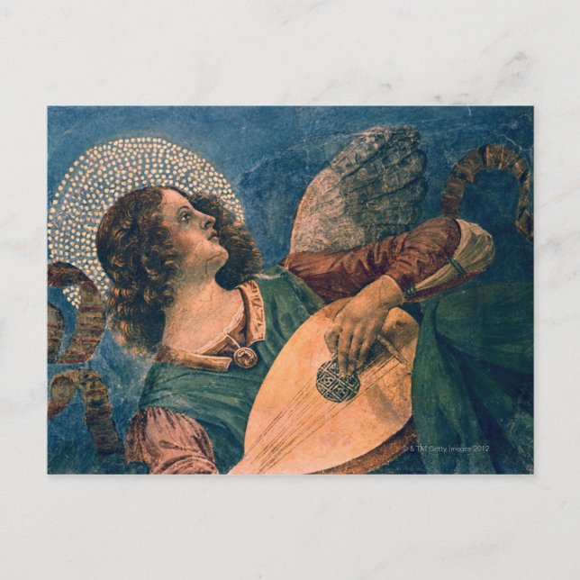 Angel depicted as a musician by Melozzo da Forli Postcard (Front)