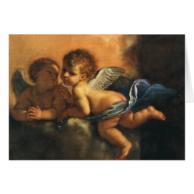 Angel detail, Patron Saints of Modena by Guercino (Front Horizontal)