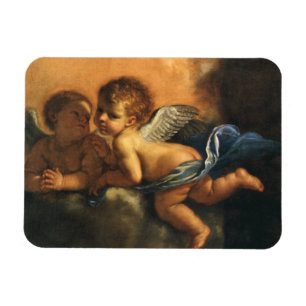 Angel detail, Patron Saints of Modena by Guercino Magnet
