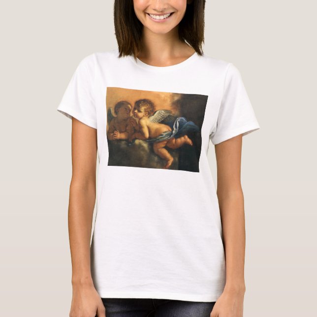 Angel detail, Patron Saints of Modena by Guercino T-Shirt (Front)