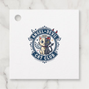Angel Devil Cat Cat Mum Gift Idea - Angel Devil Ca Favour Tags
