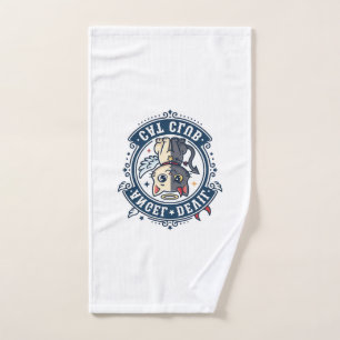 Angel Devil Cat Cat Mum Gift Idea - Angel Devil Ca Hand Towel