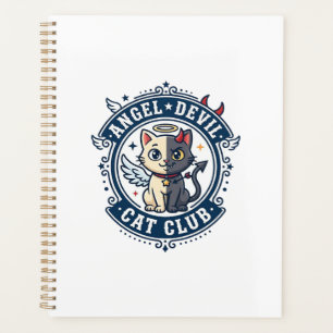 Angel Devil Cat Cat Mum Gift Idea - Angel Devil Ca Planner