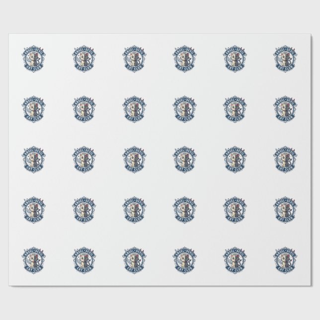 Angel Devil Cat Cat Mum Gift Idea - Angel Devil Ca Wrapping Paper (Flat)