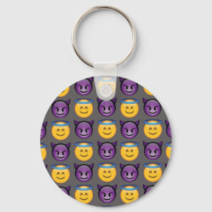 Angel & Devil Emojis Key Ring