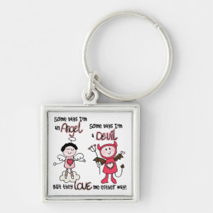 Angel Devil Key Ring