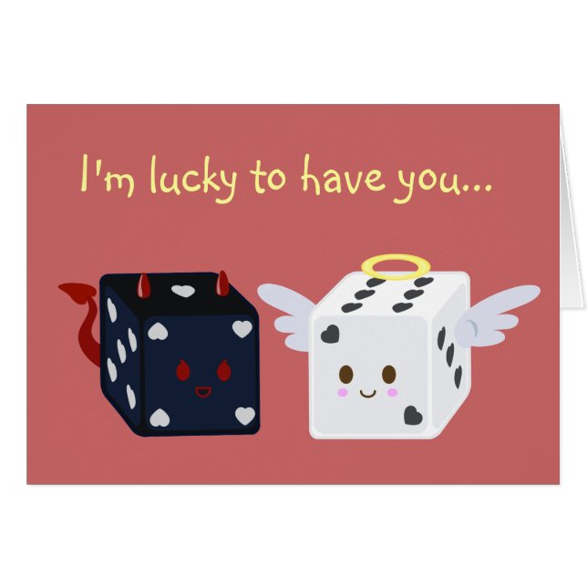Angel Dice & Devil Dice "Lucky to Have You" (Front Horizontal)