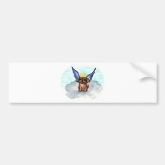 Angel dog bumper sticker