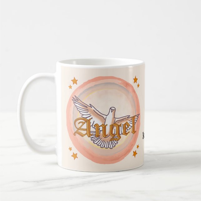 angel dove coffee mug (Left)