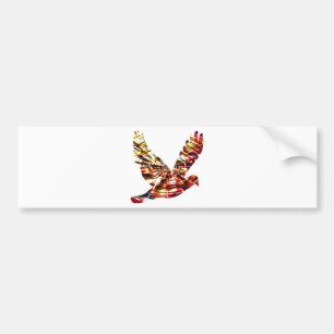 Angel Dove - Sparkling Red Cosmic Energy Bumper Sticker