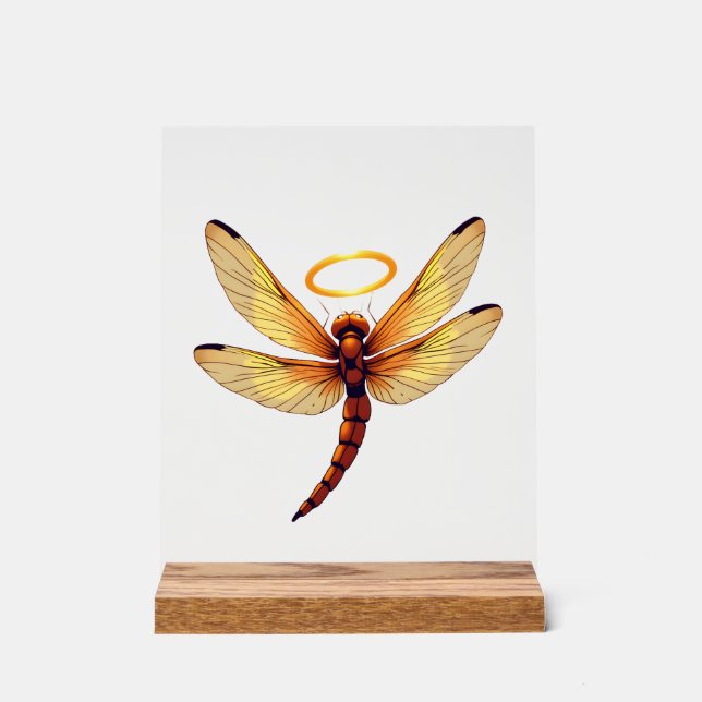 Angel Dragonfly Acrylic Sign (Front)