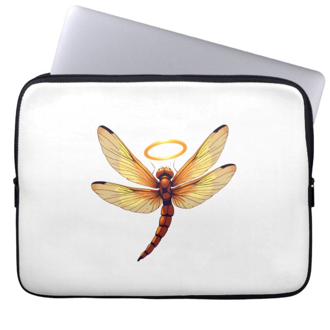 Angel Dragonfly Laptop Sleeve (Front)