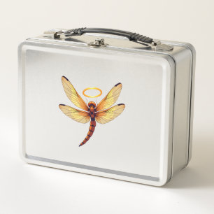 Angel Dragonfly Metal Lunch Box