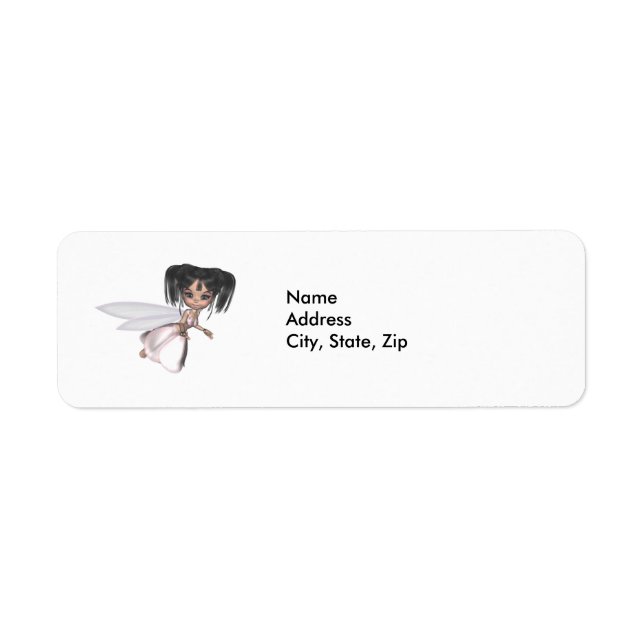 Angel Dreams Fairy Addess Label (Front)