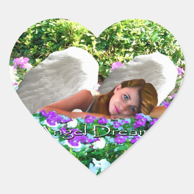 ANGEL DREAMS GARDEN OF DREAMS HEART-STICKERS HEART STICKER (Front)