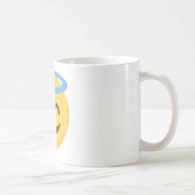 Angel Emoji Coffee Mug (Right)