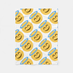 Angel Emoji Fleece Blanket
