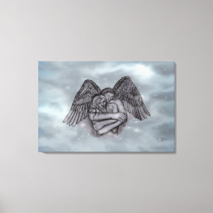Angel Eros in Love Canvas Print