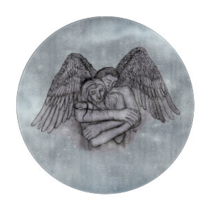 Angel Eros in Love Cutting Board