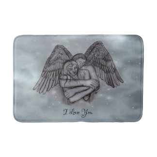 Angel Eros in Love , I Love You Bath Mat