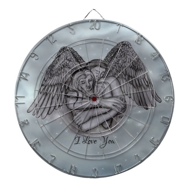 Angel Eros in Love , I Love You Dartboard (Front)