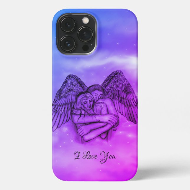 Angel Eros in Love , I Love You iPhone Case (Back)