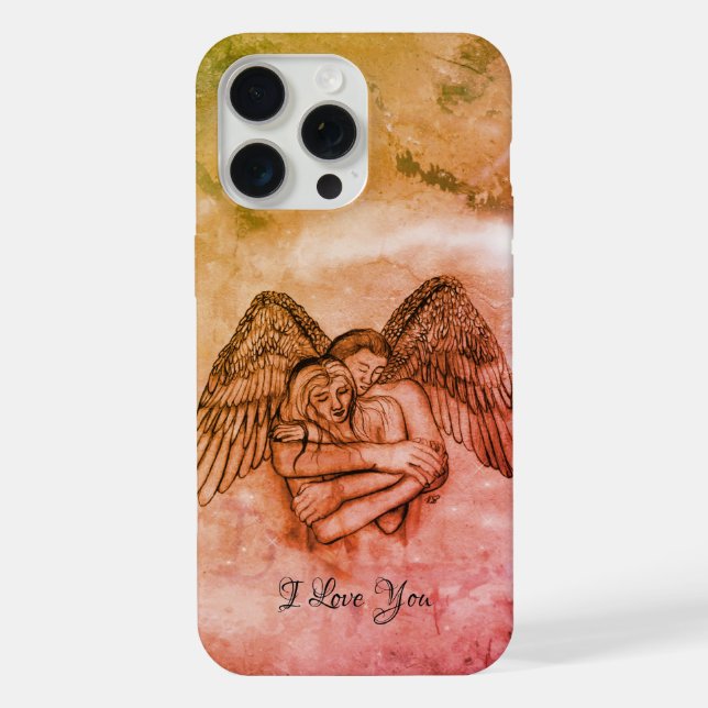 Angel Eros in Love , I Love You iPhone Case (Back)