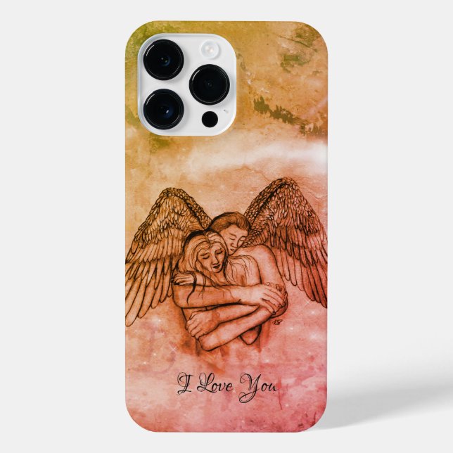 Angel Eros in Love , I Love You iPhone Case (Back)