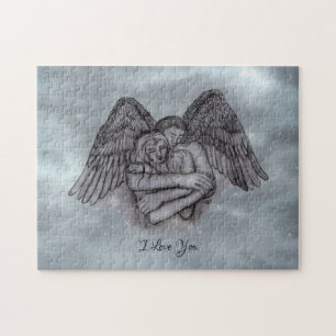 Angel Eros in Love , I Love You Jigsaw Puzzle